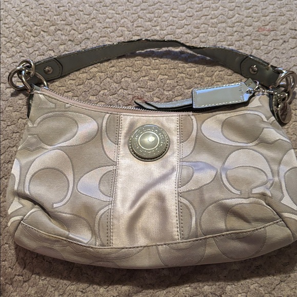 Coach Gray Shoulder Bag - Picture 1 of 3